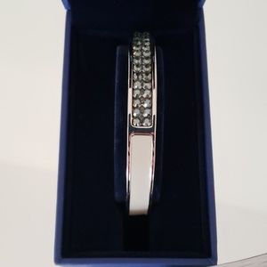 Swarovski White and Crystal Cuff Bracelet